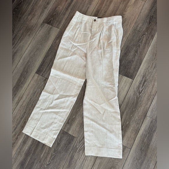 Banana Republic NWT PALMA STRAIGHT-LEG LINEN PANT Size 6 - Picture 4 of 11